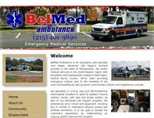 Tablet Screenshot of belmedambulance.com